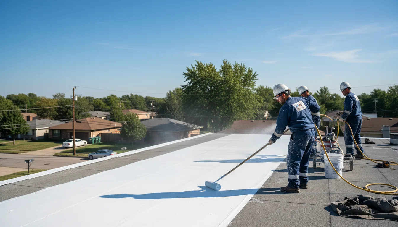 Commercial roof coating in Cadwell, GA near me